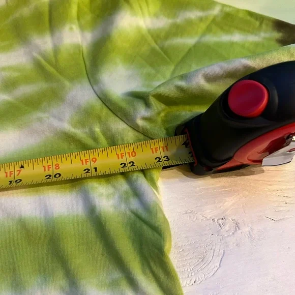 Tie-Dye Graphic Tee - Green and Orange - Picture 4 of 12